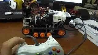 Raspberry Pi ROBOT Control with Xbox 360 joystick.