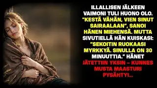 Illallisen jälkeen vaimoni voi pahoin. 