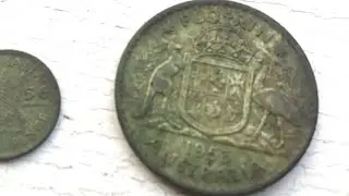 A quick 1 hour swing. Metal detecting a Melbourne park. Predecimal coins. Silver 👍