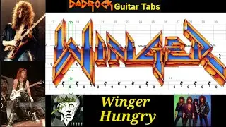 Hungry - Winger - Guitar + Bass TABS Lesson 