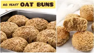 No Yeast Oats Pav Recipe | Healthy Oat Buns | No Egg, No Maida