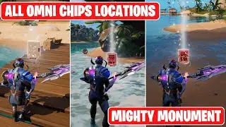 Collect Omni Chips at Mighty Monument - Fortnite Omni Sword Quests