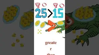 &laquo;Голодный крокодил вернулся! 🐊 Поедает БОЛЬШИЕ количества (больше, чем меньше, чем часть 2)🧮🎉&raquo;