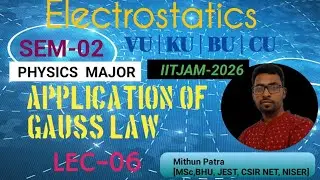 Lecture-06 | Sem-02| Electrostatics|B.sc physics major | vidyasagar univesrsity | Cu |BU |Ku