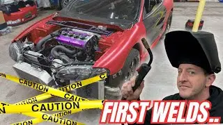 Finally Grabbed the welder.. New Radiator Mount.. Carbon Fiber Dash installed!