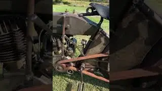Early Harley Davidson Single Cylinder Belt Drive Startup
