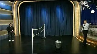 Conan Plays Badminton Against Howard Bach - 4/7/08