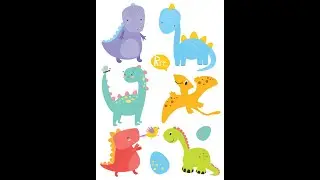 Набор Временных Тату Cobart Wow Tattoo Like Dino 8 шт.
