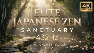 Elite Japanese Zen Sanctuary 🎋 1 Hour | Authentic Koto & Shakuhachi, 432Hz Luxury Spa Relaxation ✨