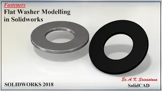 Flat washer modelling in Solidworks
