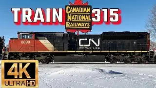 Canadian National Railway: Manifest Train 315 Winter Hauling Adventures