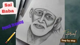 Sai Baba Drawing Easy/How To Draw Sai Baba step by step/#saibaba#drawing