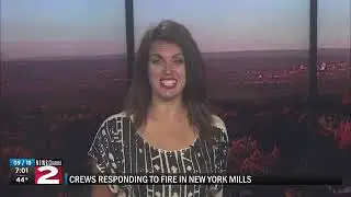 Fire in New York Mills