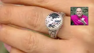 JAI Sterling Silver or Sterling & 14K Hammered Disk Ring on QVC