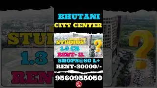 Bhutani Logix City center Studios in Noida☎️9560955050- Commercial property Shops in Noida