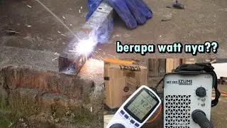 uji coba mesin las izumi mo120 di amper rendah, stabil gak? dan berapa wattnya??!!