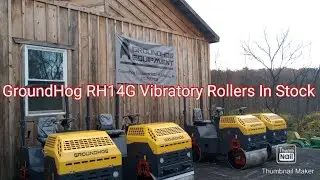 GroundHog Equipment RH14G vibratory Roller 14HP $9,900