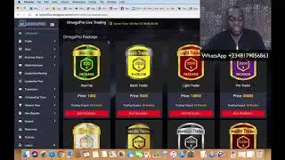 Omega pro Nigeria   How To Purchase A Trading Package With Your Wallet