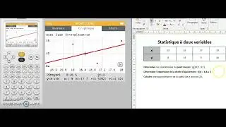 Tuto statistiques à deux variables avec Numworks