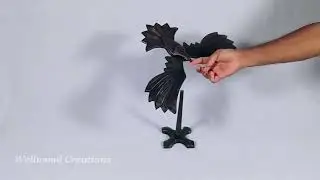 Handmade Wooden Balancing Bird Black | Physics-based Home decor | Sri Lankan Best-selling Souvenir