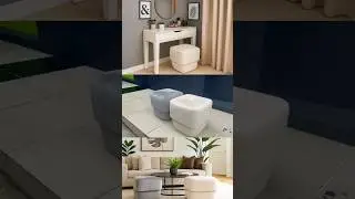 Plush Nest Cube Ottoman #modernliving #minimalistfurniture #homedecorinspo #furnituredesign  #home
