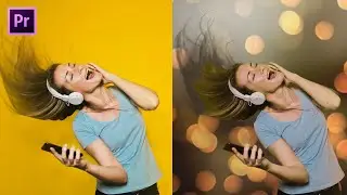 How to change your photo background with a video - Adobe Premiere Tutorial