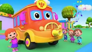 The Wheels on the Bus 🚍 | Fun Kids Song with Lucky Luna