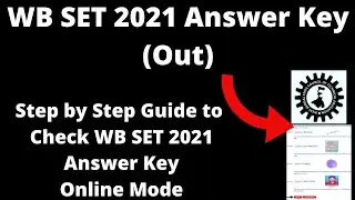 WB SET 2021 Answer Key (Out) - How to Check West Bengal State Eligibility Test 2021 Answer Key