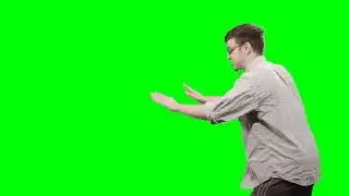 This is not okay . Green screen || meme