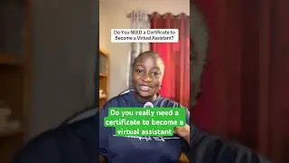 Do you need a certificate to become a virtual assistant #virtualassistant #remotework #workfromhome