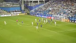 Jackson Hopkins of D.C. United scores on a long shot vs. CF Montreal (Impact) 8/16/25