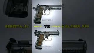 Beretta 92 📜 vs Walther P99 🔮 &mdash; Tradition Meets Future #militaryhistory #usa