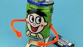 ST261 Tin can dancing robot  kids craft science diy stem toys