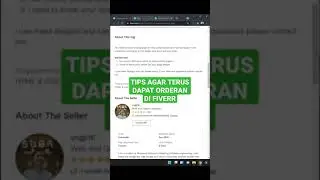 Tips agar terus dapat orderan di Fiverr #shorts