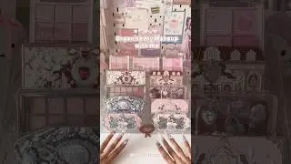 Organise my Makeup with Me #makeup #pink #kbeauty #aesthetic #wonyoungism #lipgloss #shorts