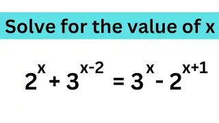 Solving an exponential equation to find the value of x | Interesting equation | grade 12 math