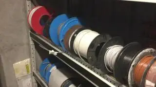 Cable reel shelving
