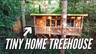 INCREDIBLE TREEHOUSE in WALES, UK | Full TINY HOME TOUR!