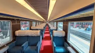 Fondazione FS - Carrozza Gran Comfort a Salone (interni originali)