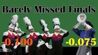 Missing DCI Finals by SLIM Margins (Top 12 Closest)