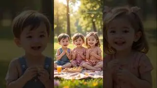 Boys and girls playing in garden ai #KidsPlaying #AIVideo #GardenFun #CuteKids