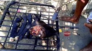 Nowadays How to Goat Head & Goat Leg Cleaning And Cutting - NEVER SEEN BEFORE - Nandyal Street Food