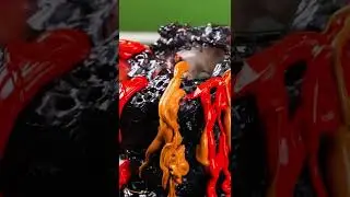 This DIY foam volcano looks like a real one!&nbsp;#crafts #diyvolcano  #elephanttoothpaste #legoworld