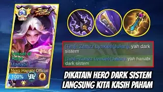 DIKATAIN HERO DARK SISTEM SAMA TIM! LANGSUNG KITA BUKTIKAN GUYS - HANABI BEST BUILD TERSAKIT - MLBB