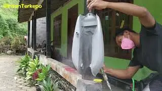 CARA CAT TANGKI MOTOR | Part 1