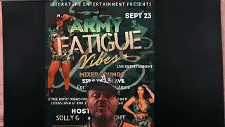 Las Vegas Mixer Lounge /Army Fatigue Vibe