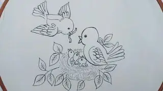 Very Beautiful Bird Embroidery Design | Magical Needlepoint Art | Hand Embroidery Design Of Birds