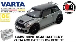BMW MINI Varta AGM BAttery installation & Fault code removing