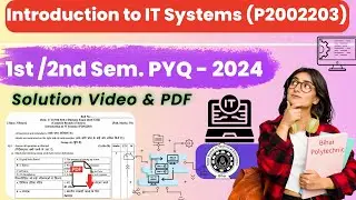 IT System 2024 PYQ 🔥 Full Solution | Bihar Polytechnic 1st Sem | Important Questions for SBTE Exam