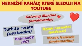 NEKNIŽN&Iacute; KAN&Aacute;LY, KTER&Eacute; SLEDUJI NA YOUTUBE - Coloring Martina, Turista_svata, BatmanCZ, GeekBoy